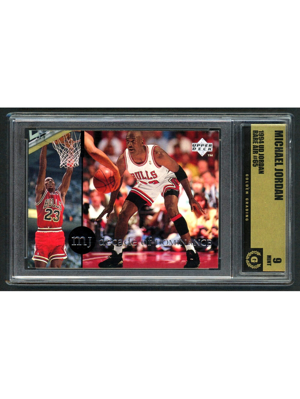 1994 Upper Deck MJ Rare Air #65 Michael Jordan Bulls HOF Graded Mint 9